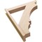Ekena Millwork 5 1/2-in W x 30-in D x 36-in H Balboa Slat Rough Cedar Woodgrain TimberThane Outlooker, Primed Tan OUTUR055X30X36BOA24RCPR - alternate 6
